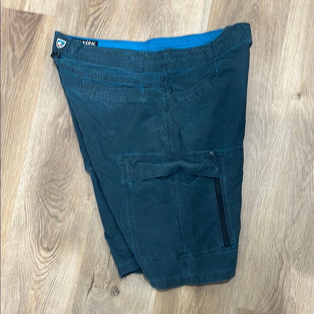 Kuhl Blue Cargo Shorts Lightweight Design